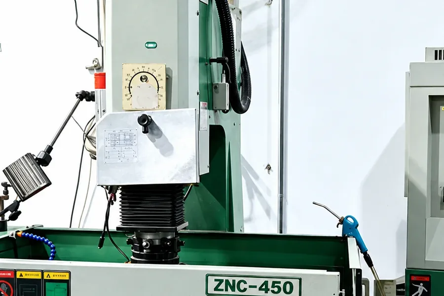 Die-sinking EDM machine used for in-house mold making