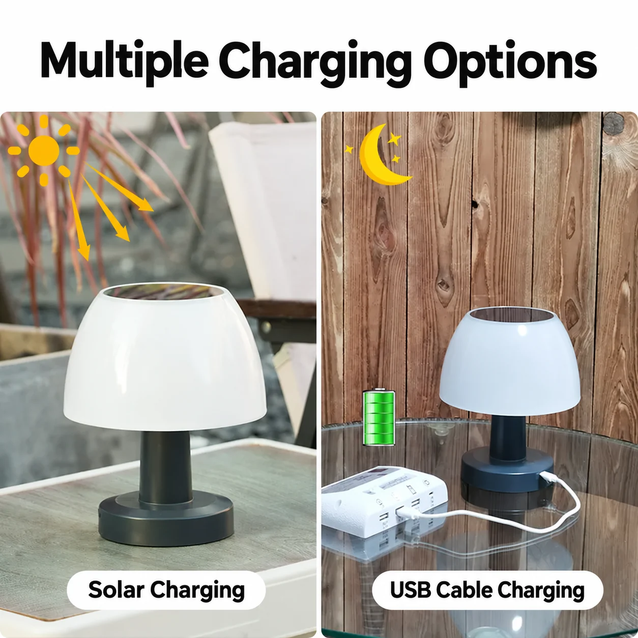 Solar Tabletop Night Light (YH1902) — application or detail image 1