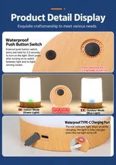 Solar Tabletop Night Light (YH1903) thumbnail 7