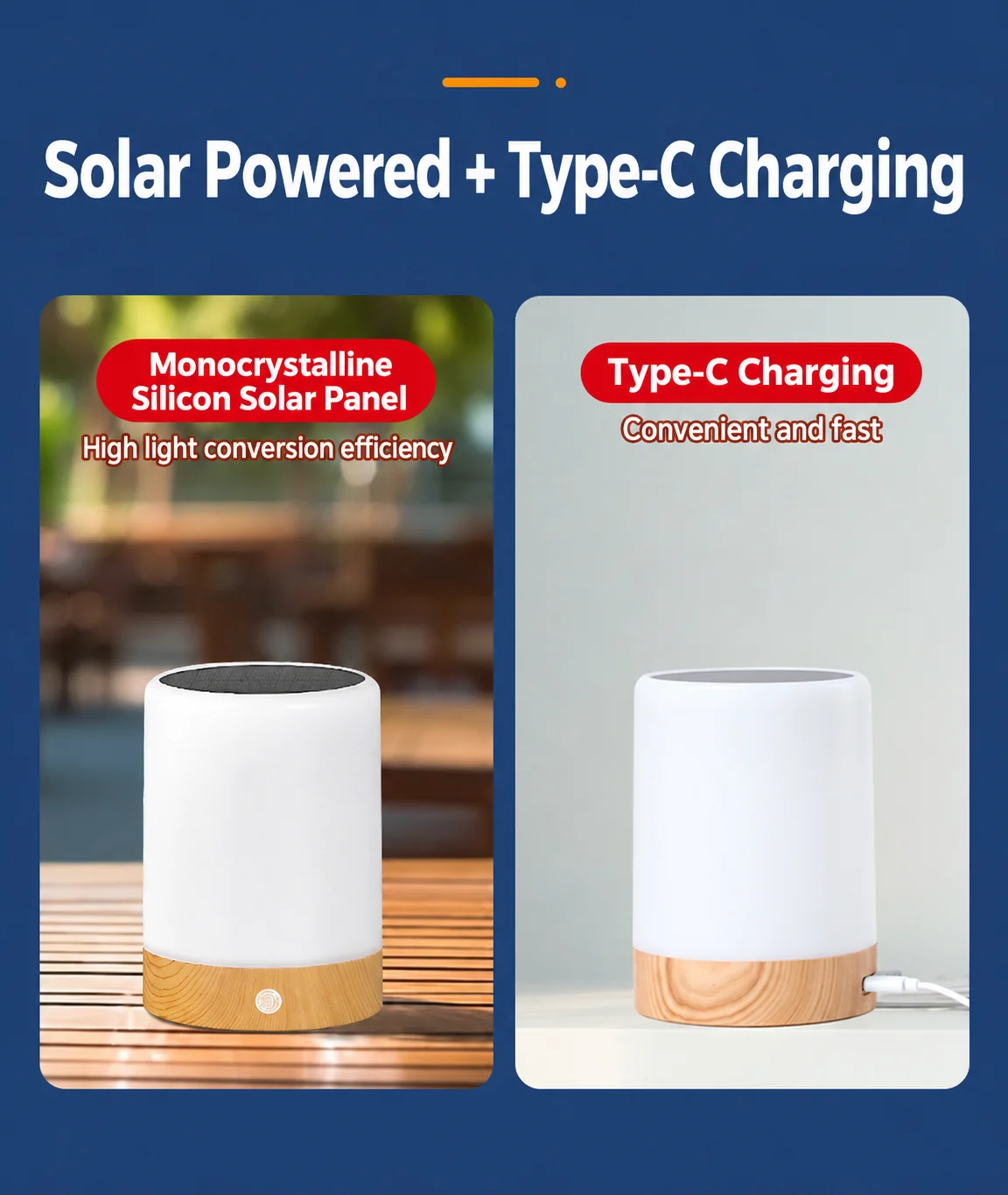 Solar Tabletop Night Light (YH1903) — application or detail image 2