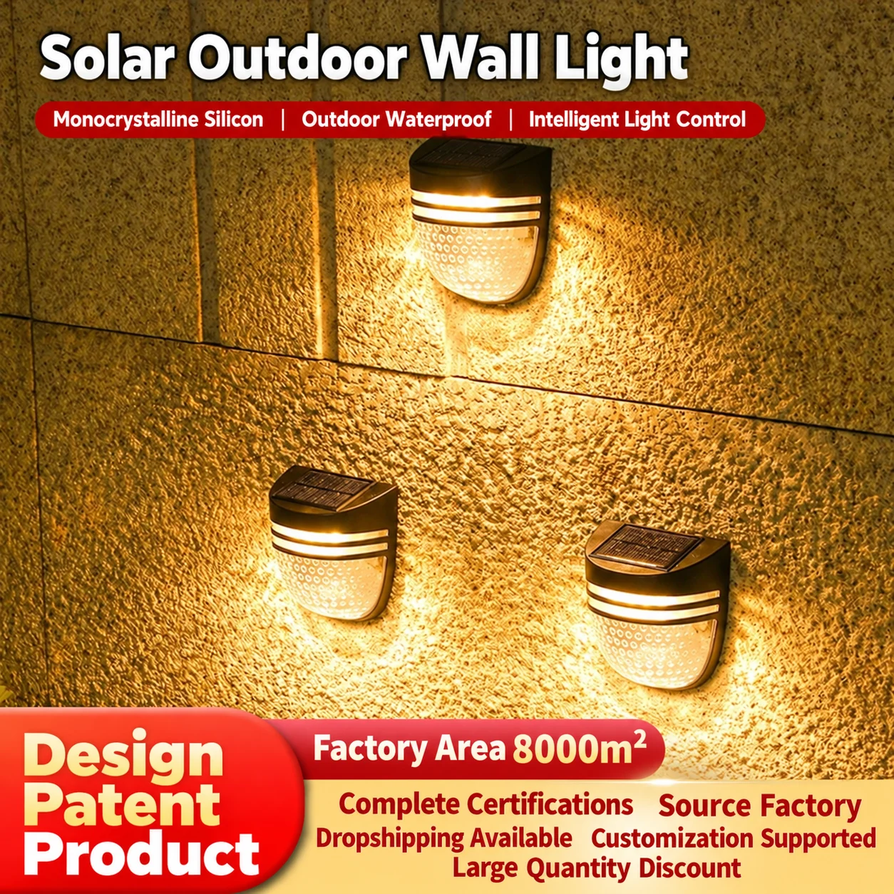Solar Fence & Step Light (YH0613) — application or detail image 2