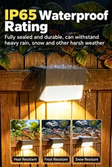 Solar Motion Sensor Fence Light thumbnail 7