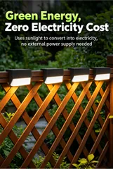 Solar Motion Sensor Fence Light thumbnail 5