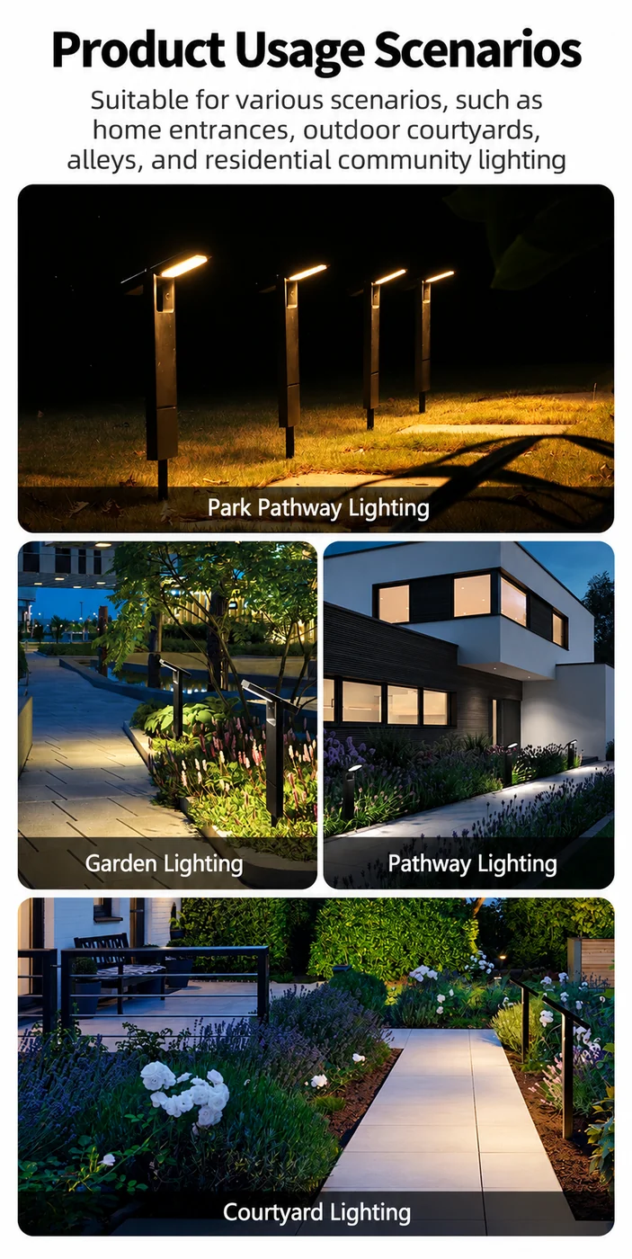 Solar Lawn Stake Light (YH0804C) — application or detail image 4