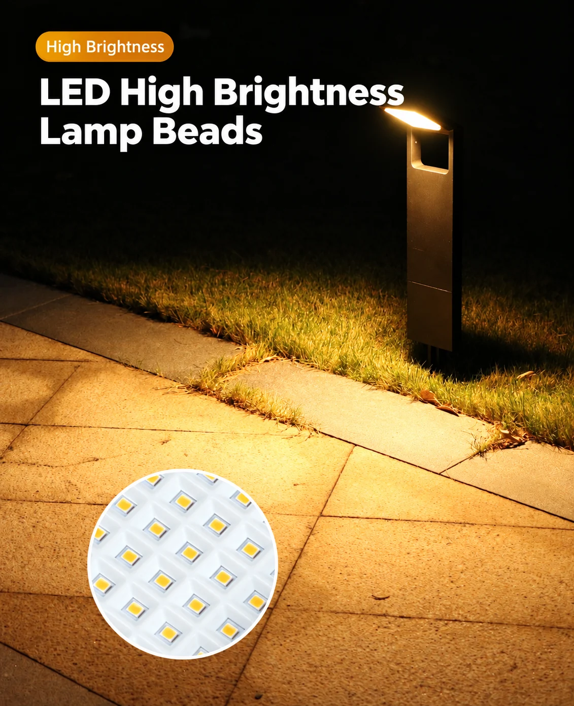 Solar Lawn Stake Light (YH0804C) — application or detail image 6