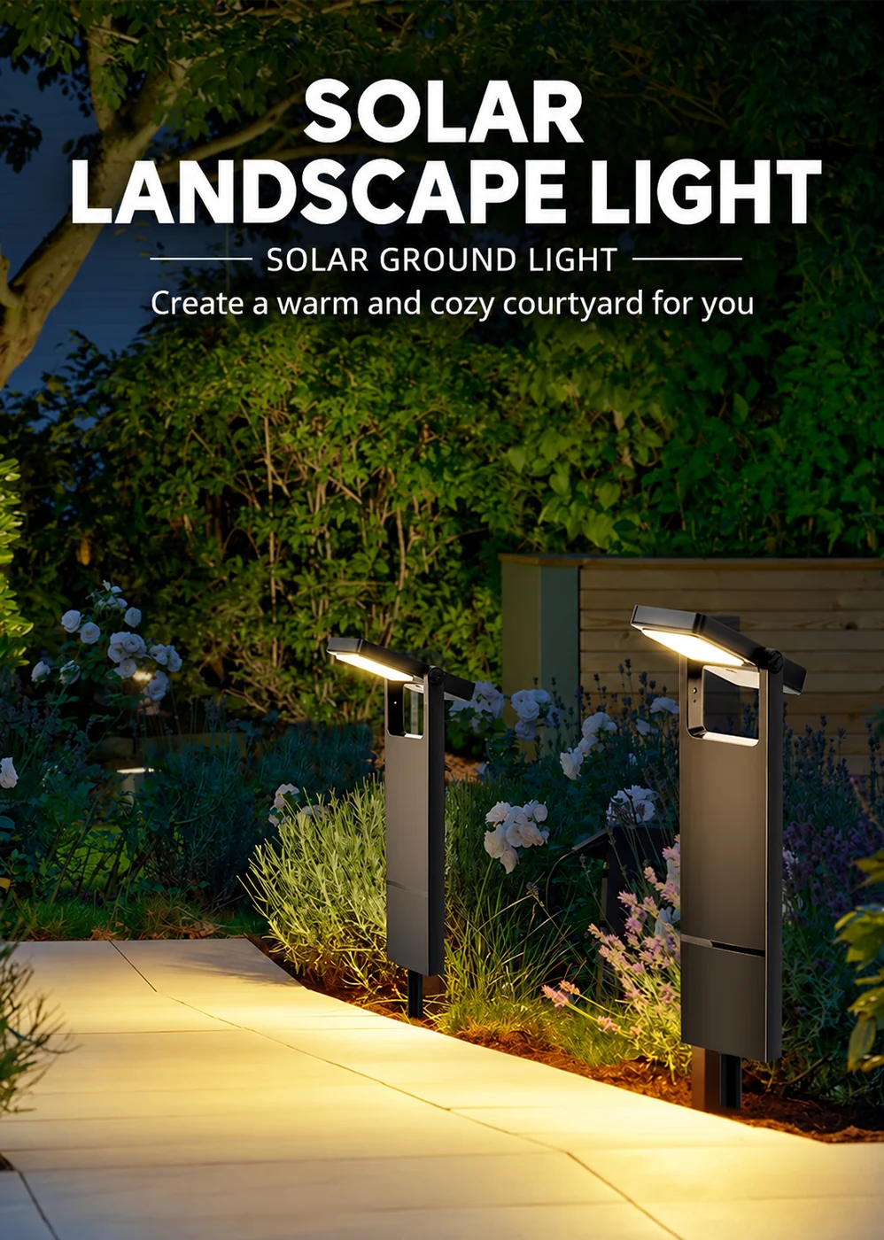 Solar Lawn Stake Light (YH0804C) — application or detail image 2