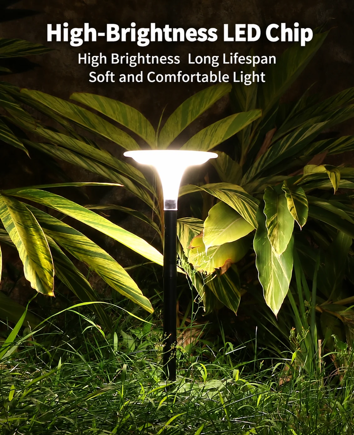 Solar Lawn Stake Light (YH0638) — application or detail image 3