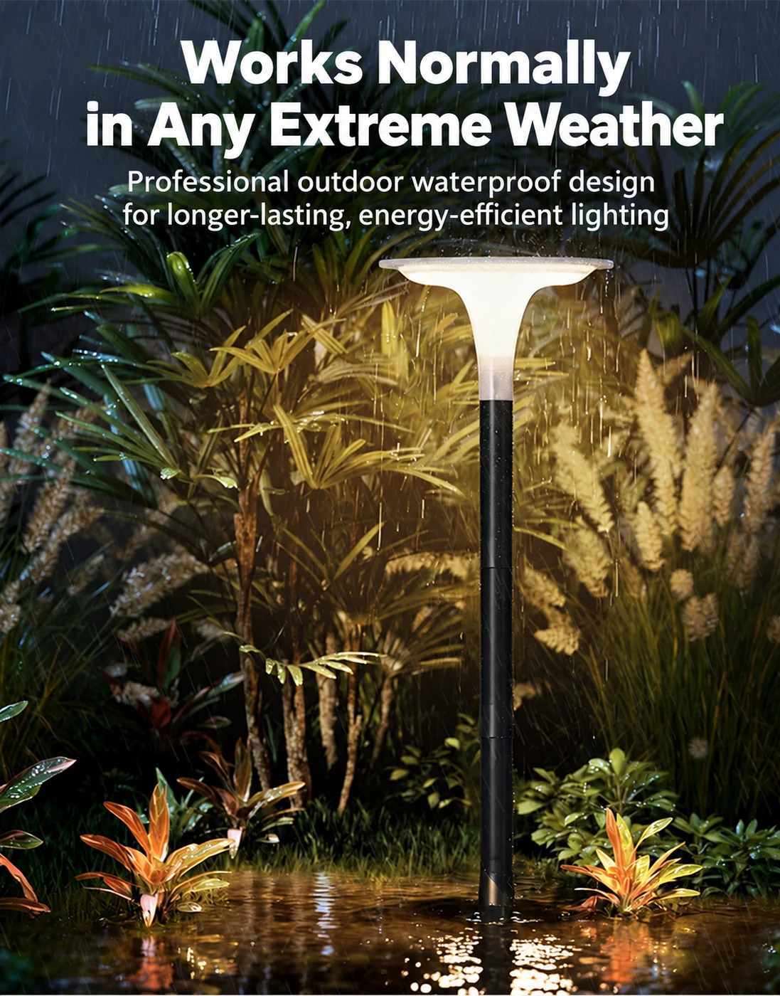 Solar Lawn Stake Light (YH0638) — application or detail image 2