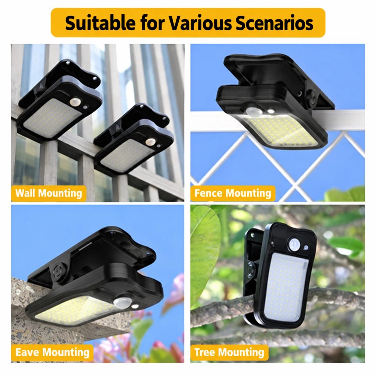 Medium Solar Clip-On Light — application or detail image 1