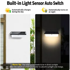 Solar Motion Sensor Wall Light (YH0617-PIR) thumbnail 6