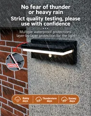 Solar Motion Sensor Wall Light for Villas thumbnail 3