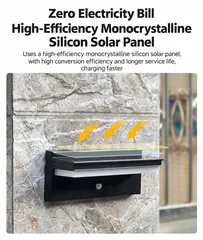 Solar Motion Sensor Wall Light for Villas thumbnail 5