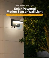 Solar Motion Sensor Wall Light for Villas thumbnail 4