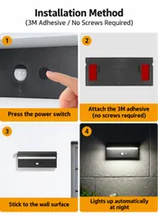 Solar Motion Sensor Wall Light for Villas thumbnail 6