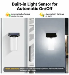 Solar Motion Sensor Wall Light (YH0620-PIR) thumbnail 4