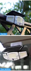 Solar Triple-Head Magnetic Motion Sensor Remote Control Wall Light thumbnail 5