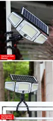Solar Triple-Head Magnetic Motion Sensor Remote Control Wall Light thumbnail 3