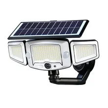 Solar Triple-Head Magnetic Motion Sensor Remote Control Wall Light thumbnail 1