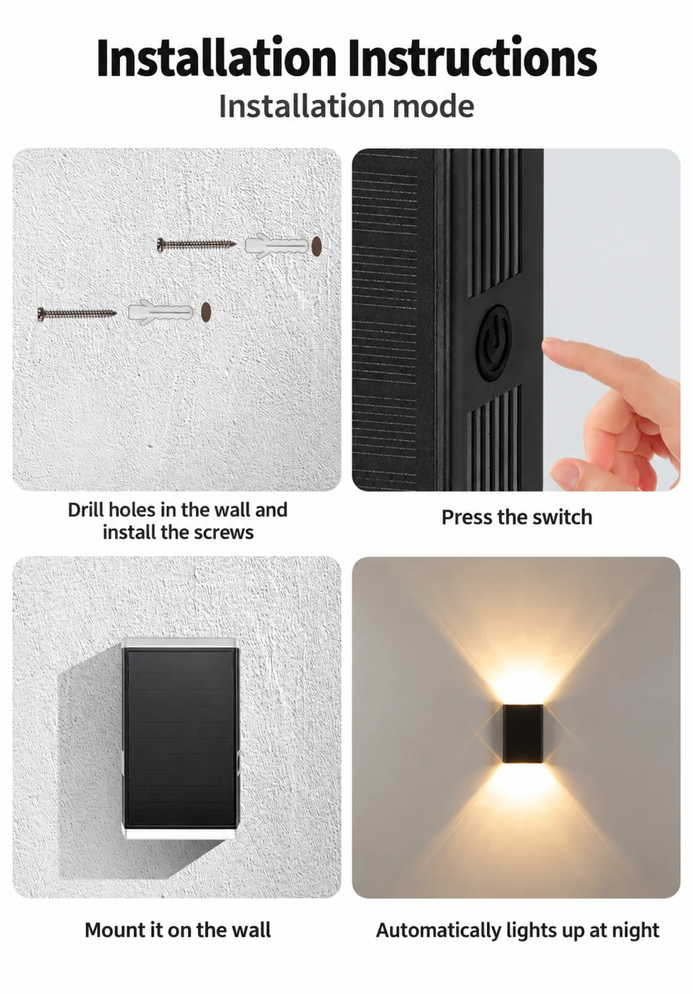 Solar Wall Light for Villas — application or detail image 3