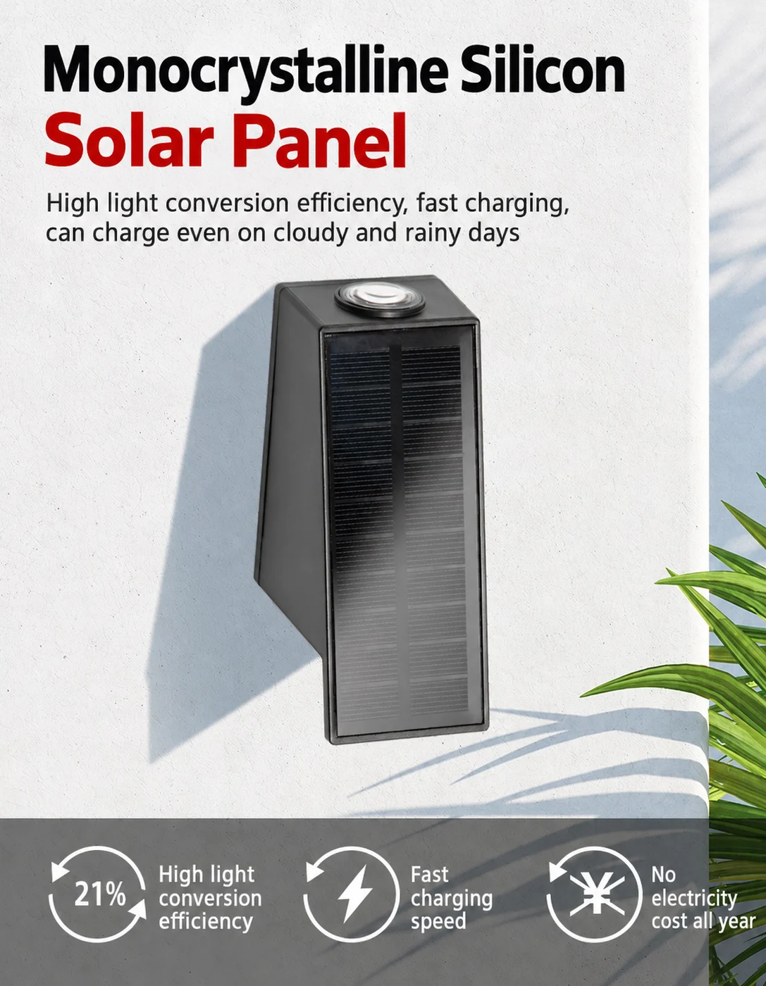 Solar Wall Washer Light (YH0635) — application or detail image 6