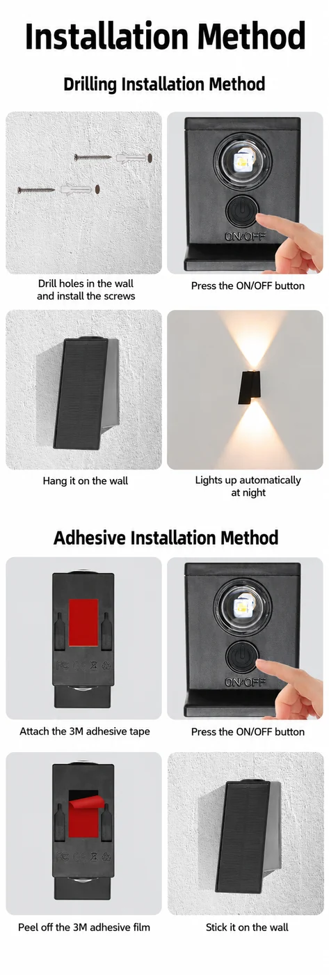 Solar Wall Washer Light (YH0635) — application or detail image 3