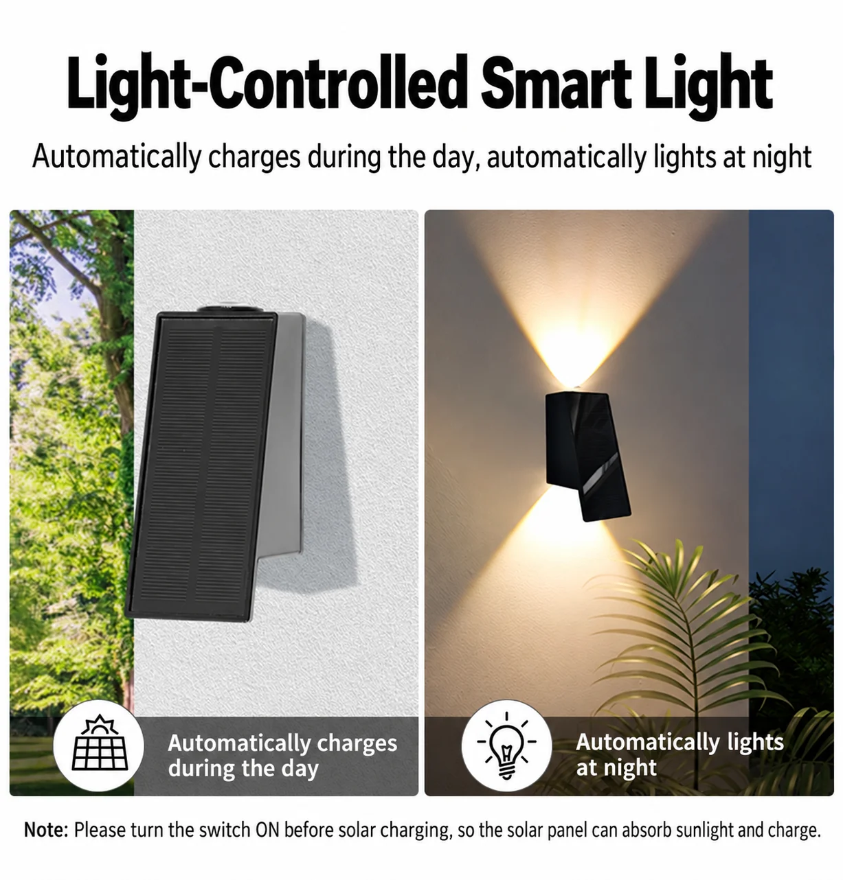 Solar Wall Washer Light (YH0635) — application or detail image 4