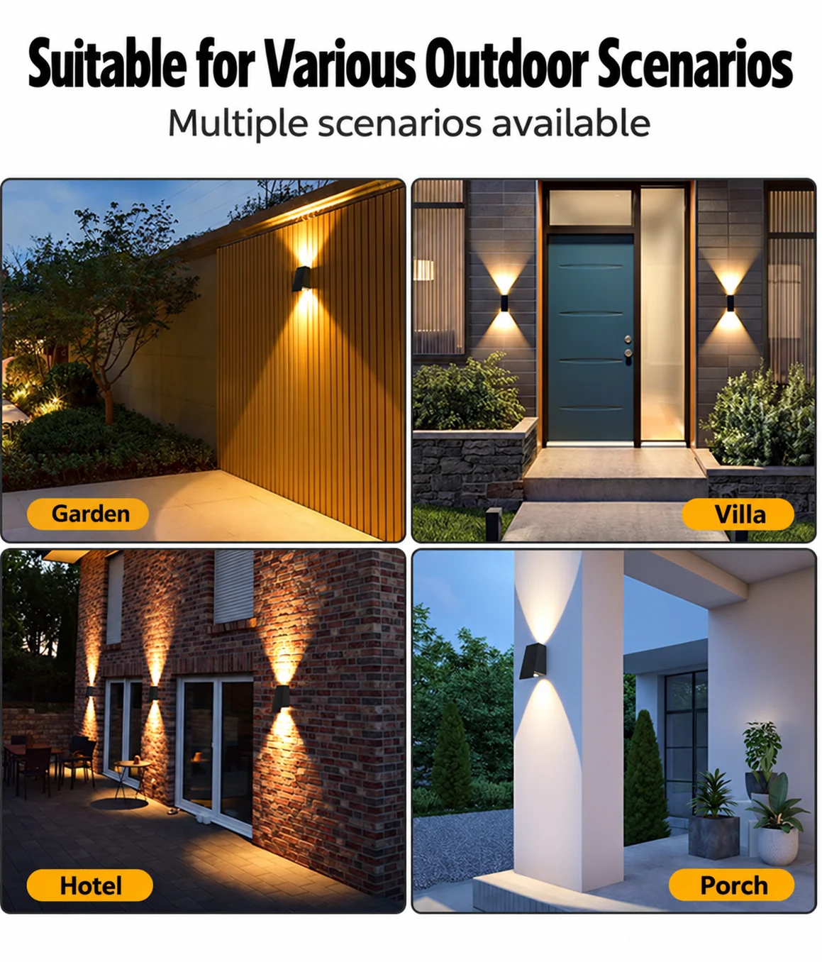 Solar Wall Washer Light (YH0635) — application or detail image 1