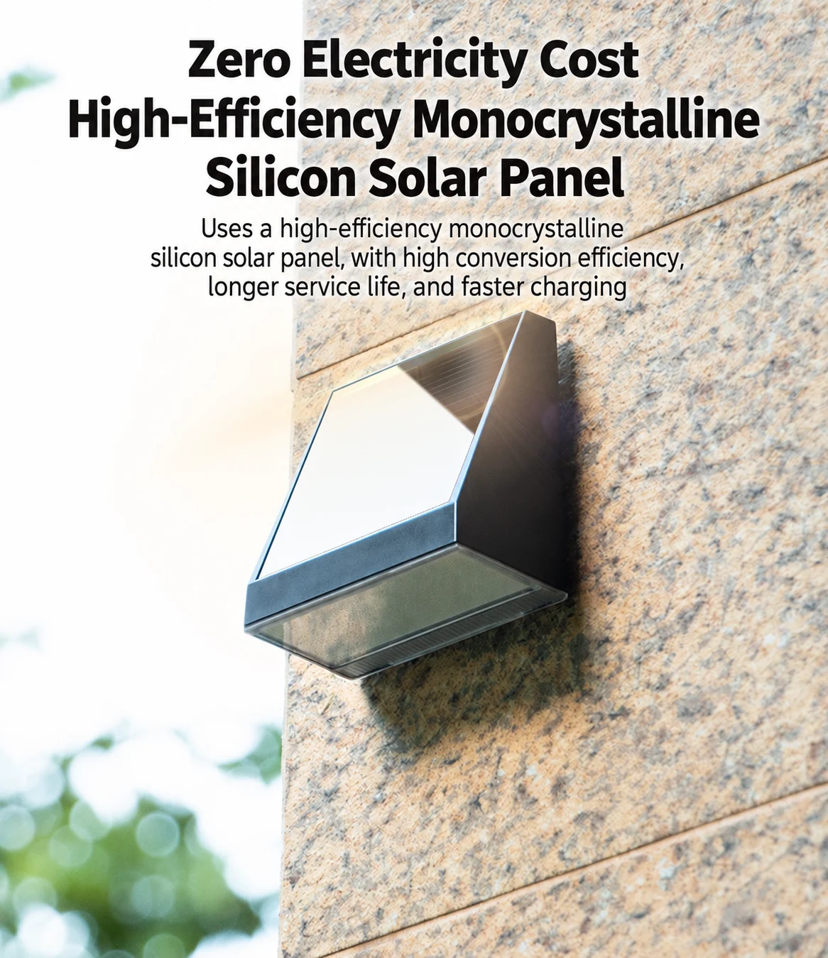 Solar Wall Washer Light (YH0412) — application or detail image 5