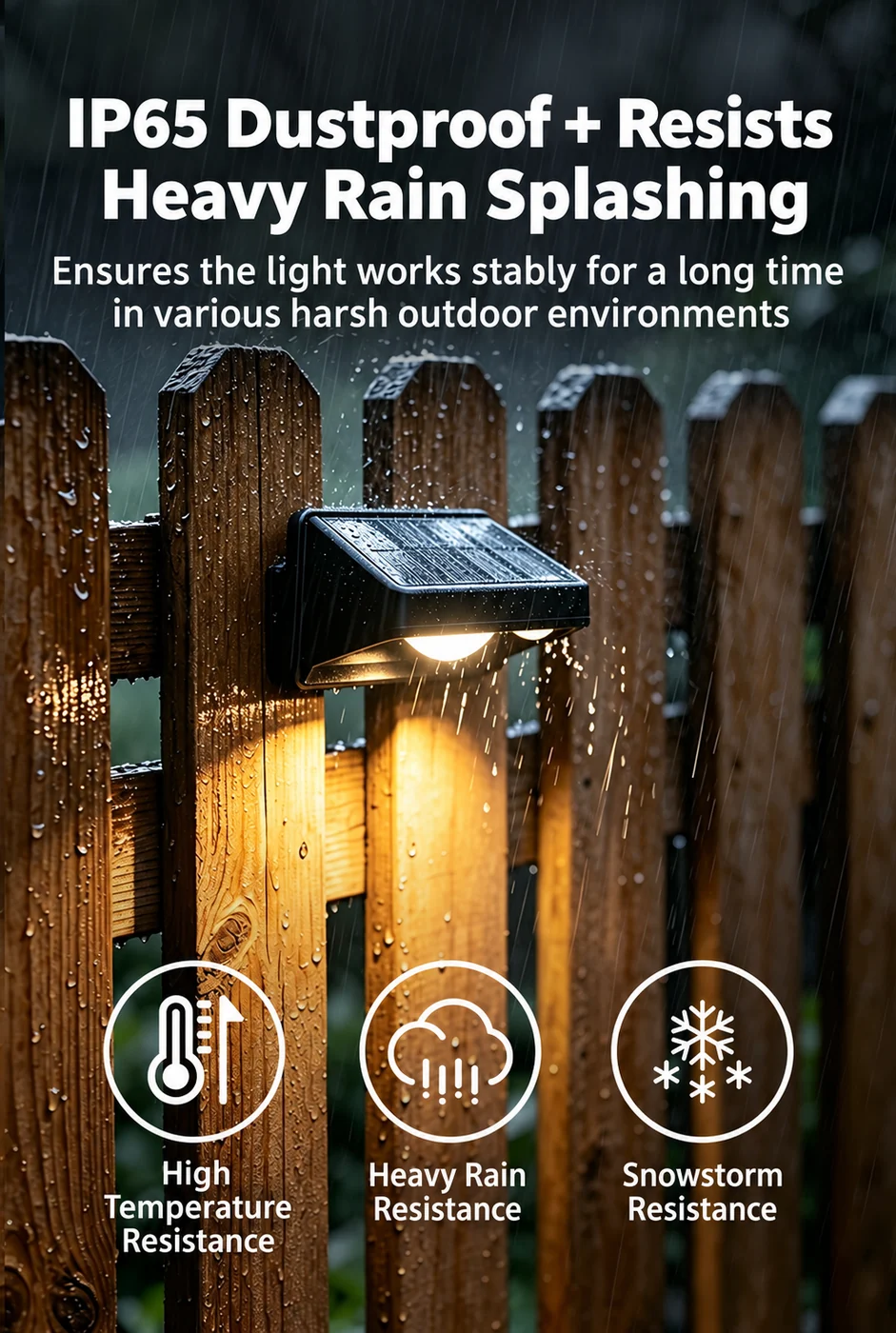 Solar Wall Washer Light for Balcony (HX-SL026Z) — application or detail image 4
