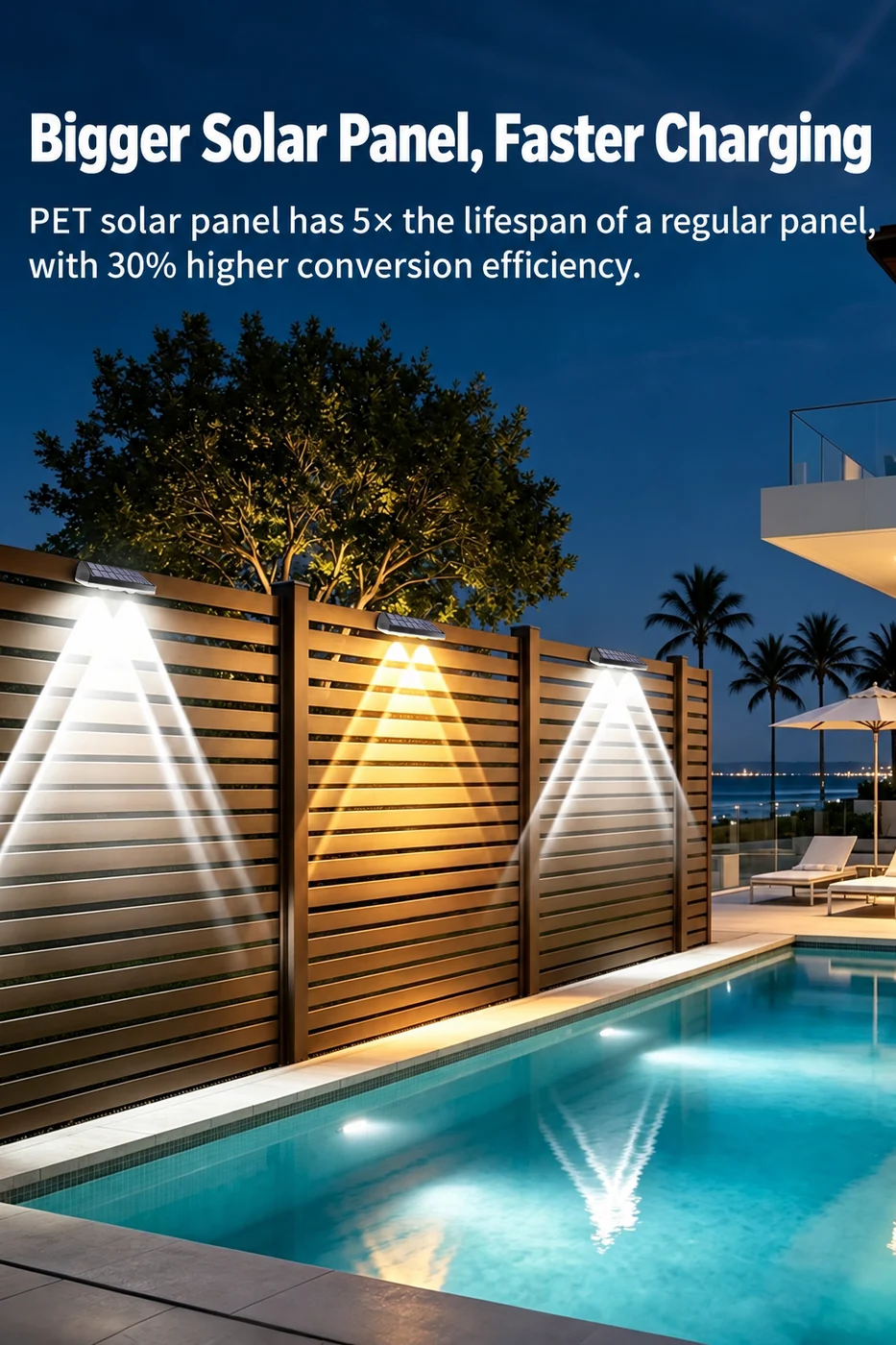 Solar Wall Washer Light for Balcony (HX-SL0011Z) — application or detail image 4