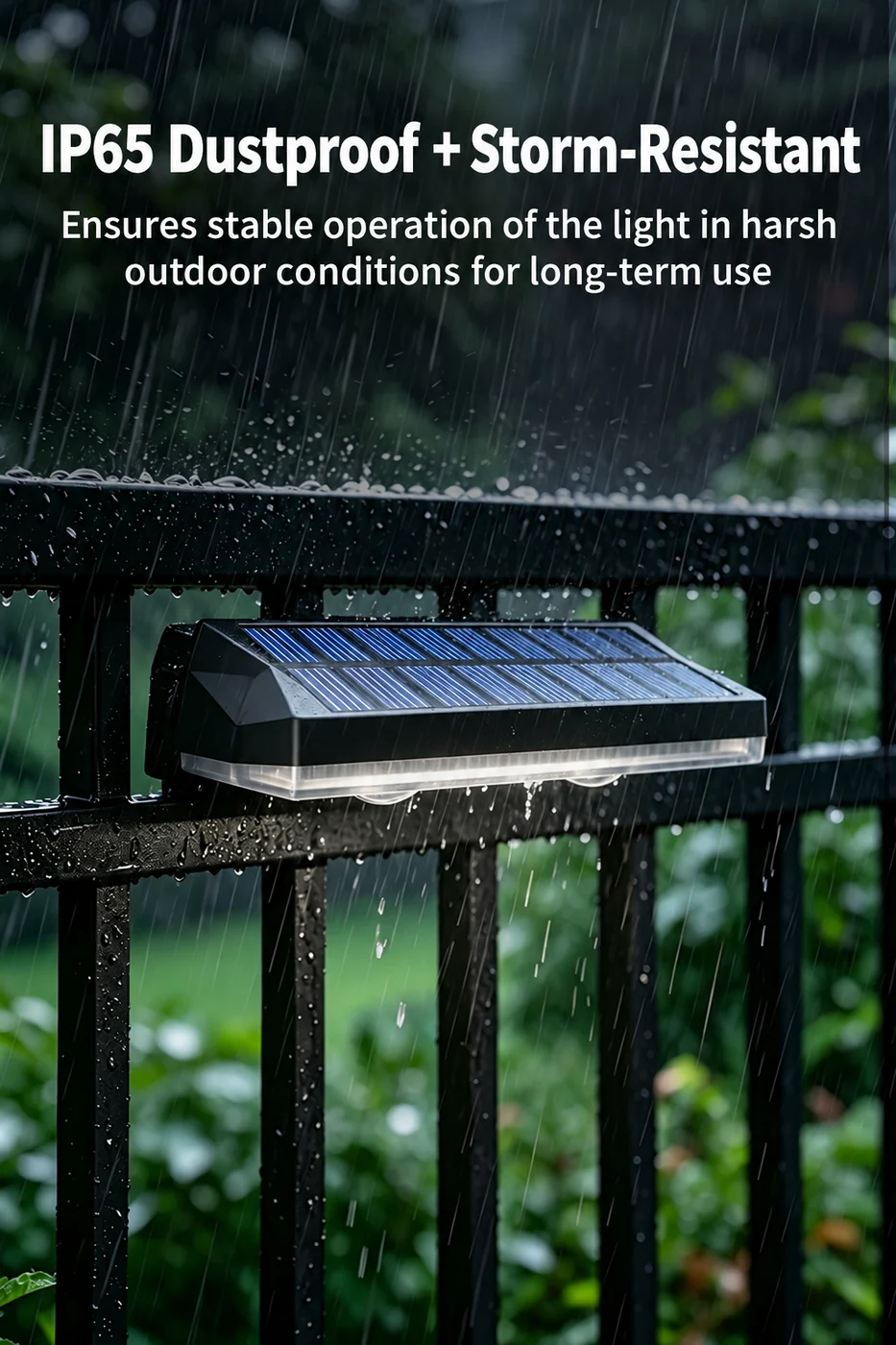 Solar Wall Washer Light for Balcony (HX-SL0011Z) — application or detail image 5